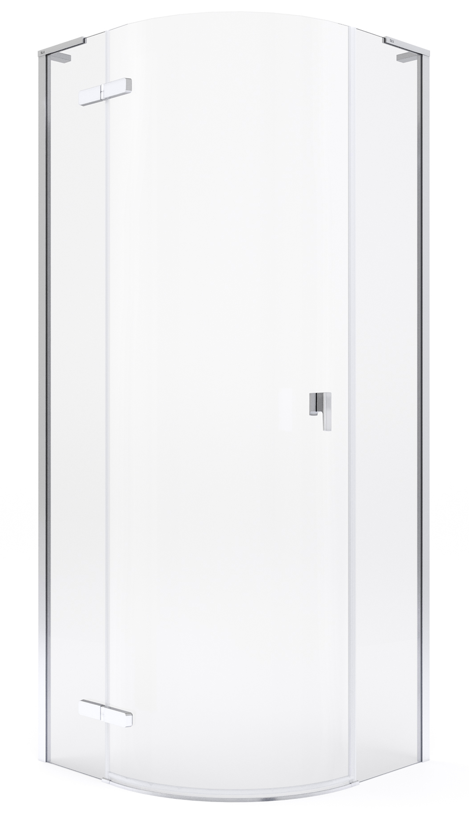 Roca Metropolis-N Duschkabine 90x90 cm halbrund chrom Glanz/durchsichtiges Glas AMP1009012M