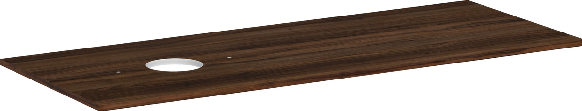 Hansgrohe Xelu Q Waschtischplatte 136x55 cm nussig 54116630