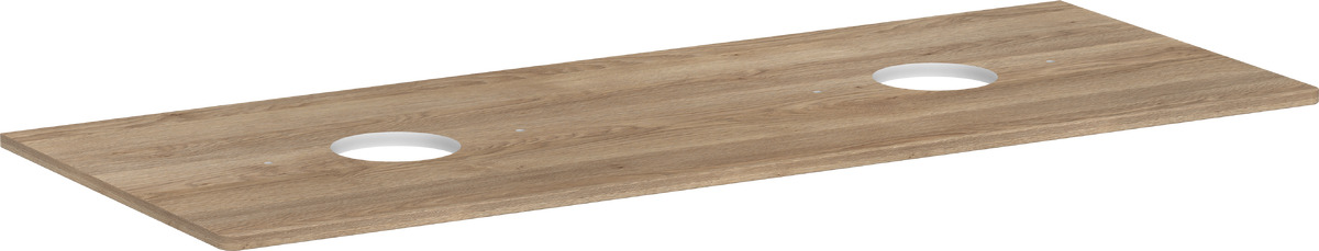 Hansgrohe Xelu Q Waschtischplatte 136x55 cm eiche 54118230