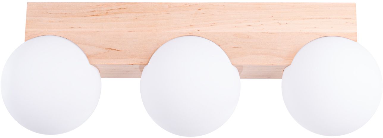 Sollux Lighting Bulbo Deckenlampe 3x8 W weiß-holz SL.1684