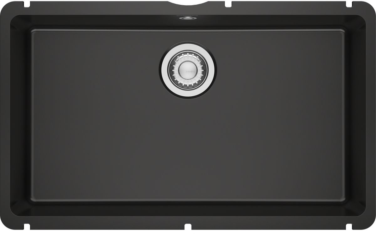 Franke KubusX Keramikspüle 70.5x40 cm schwarz 126.0738.297