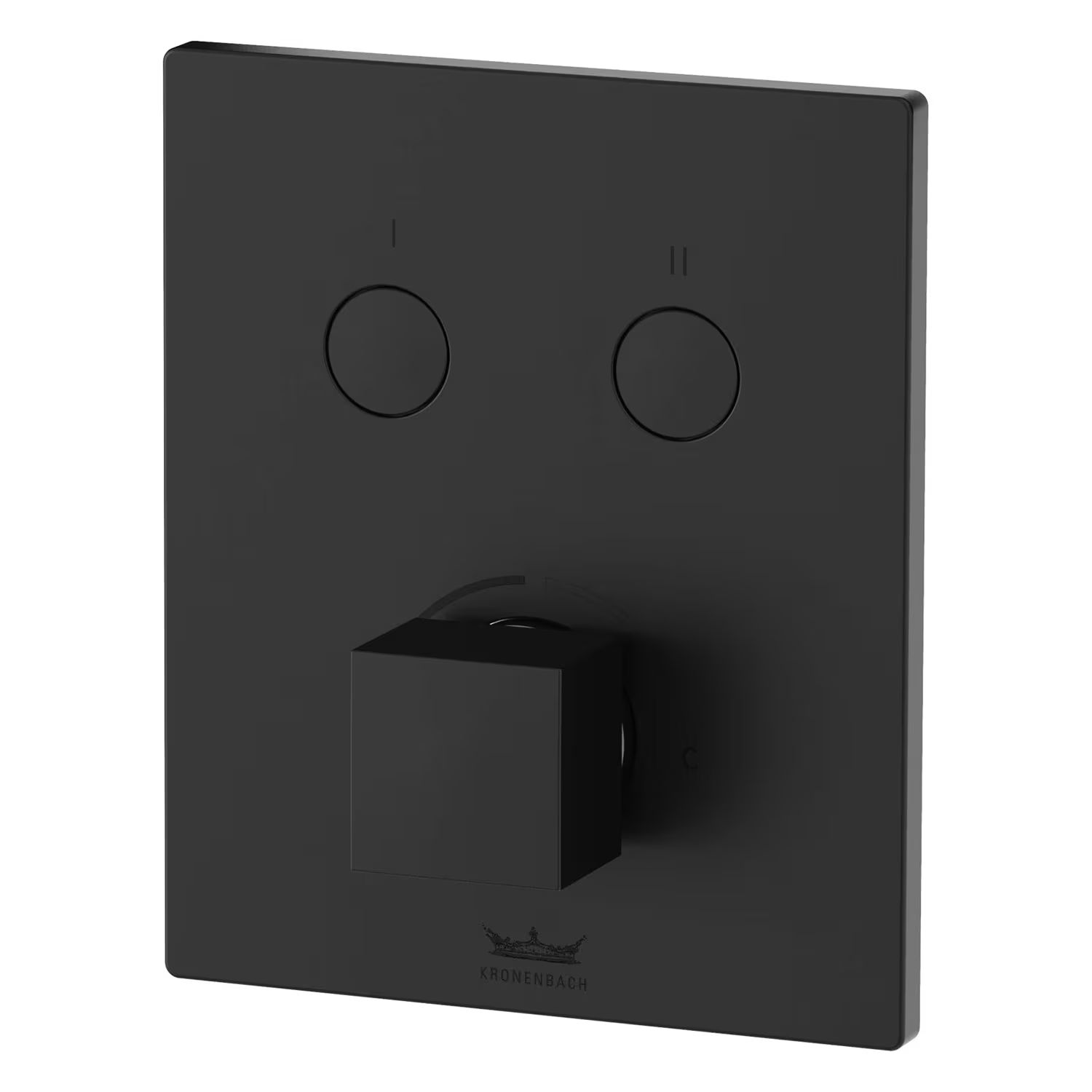 Kronenbach Smart Push Badewannen- und Duscharmatur Unterputz schwarz 19045002SM