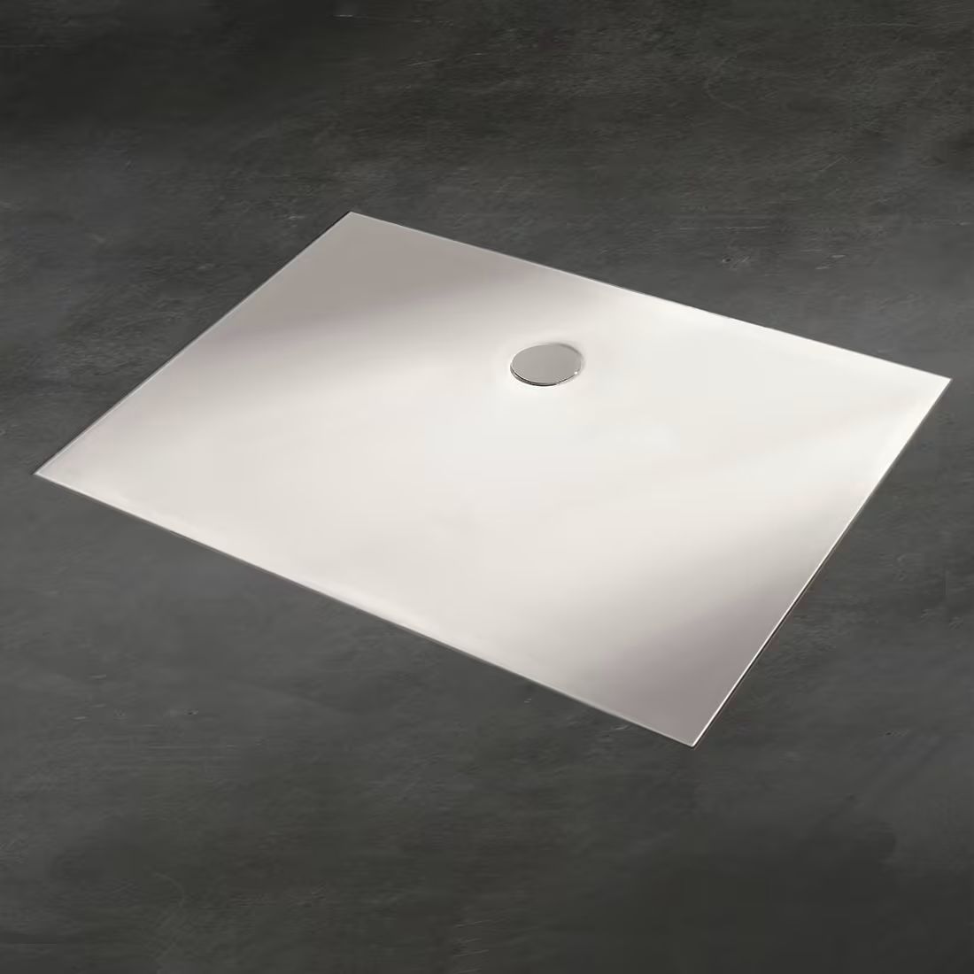 Kronenbach Cube Rechteckige Duschwanne 160x80 cm weiß KBMD1680AS