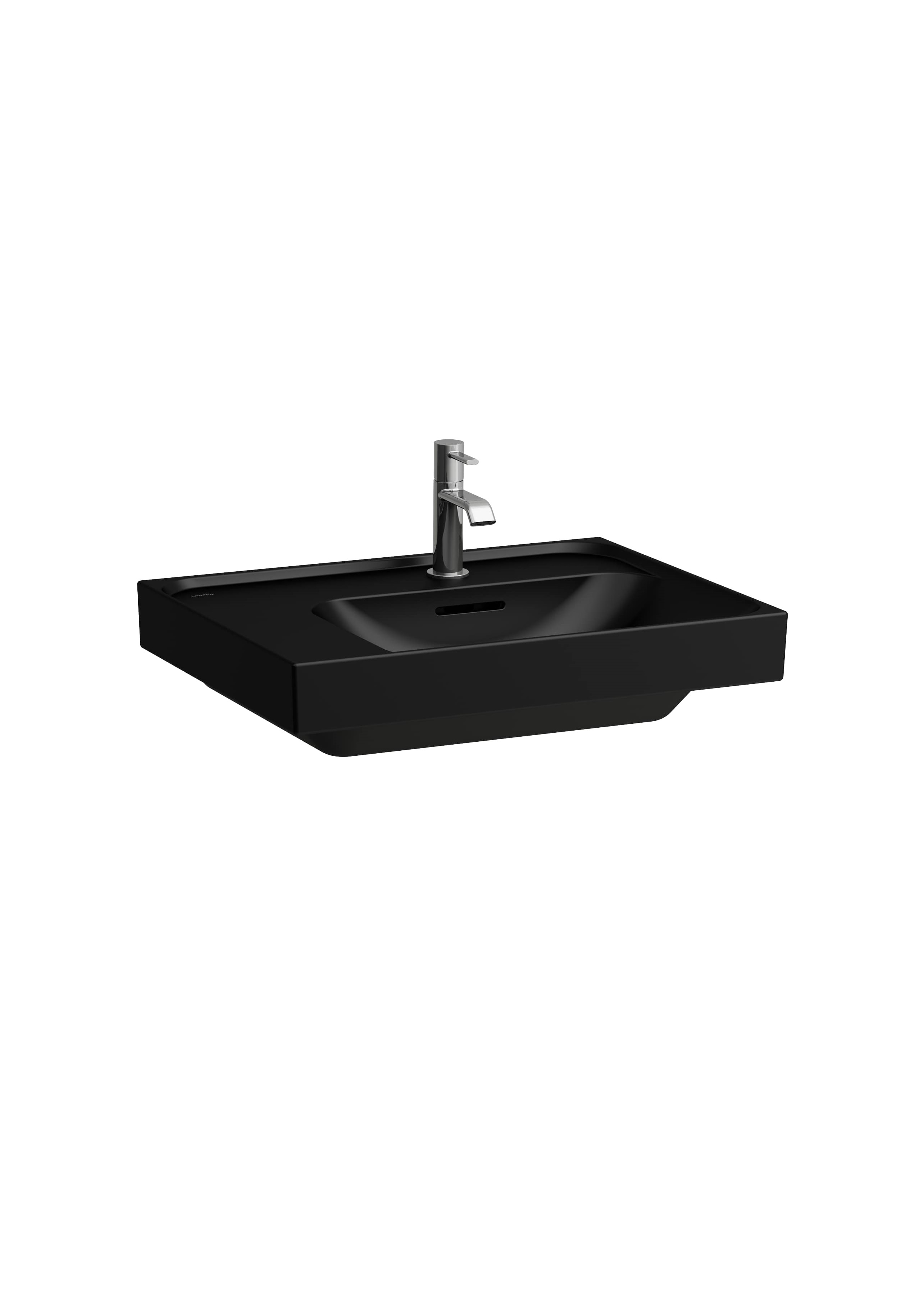 Laufen Meda Waschbecken 60x46 cm rechteckig Möbel schwarz matte H8181127161041