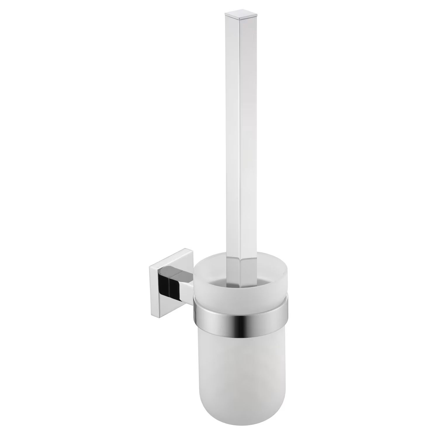 Kronenbach Quara Toilettenbürstengarnitur zum Kleben chrom 29.210.110.0005