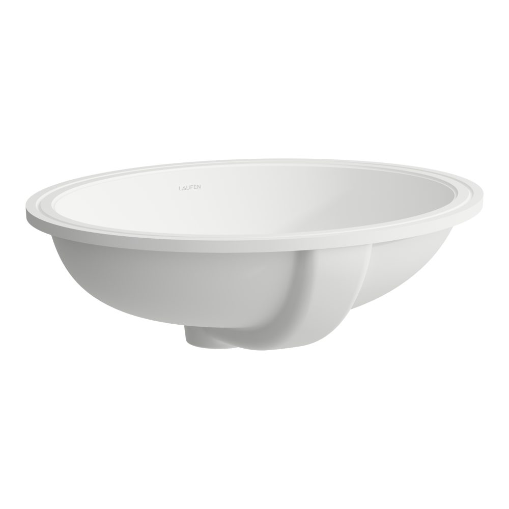 Laufen Savoy Waschbecken 50x41 cm oval Unterbauwaschbecken weiß matte H8189427571091