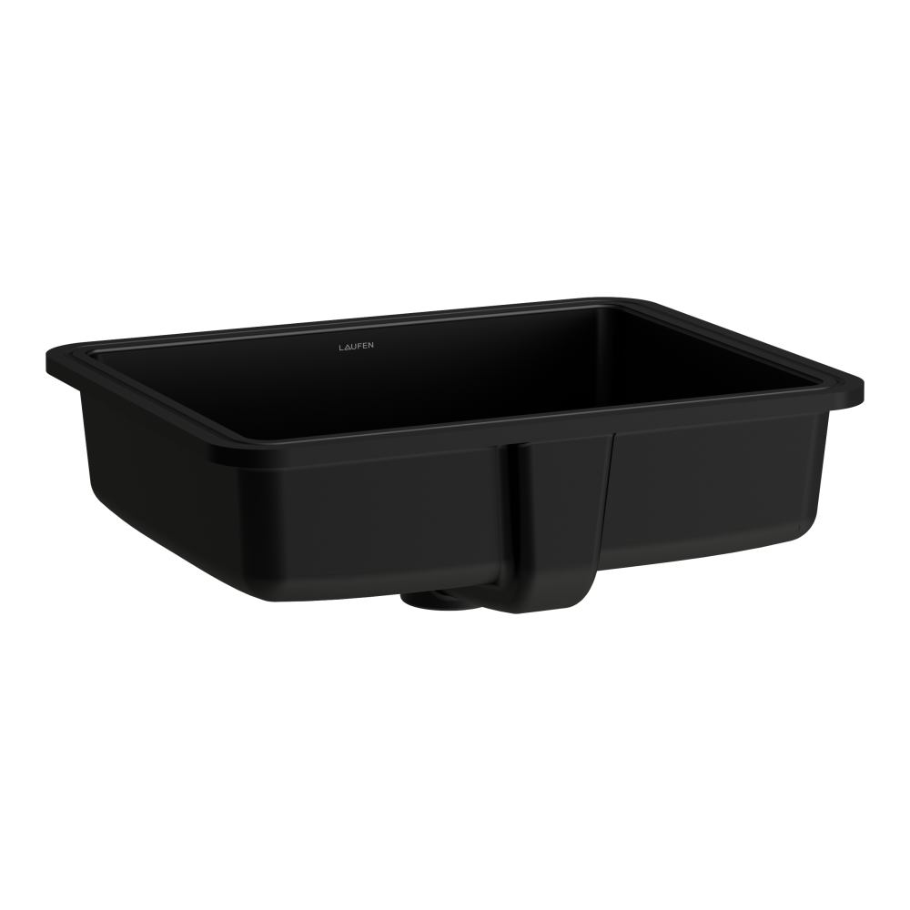 Laufen Savoy Waschbecken 44x33 cm rechteckig Unterbauwaschbecken schwarz matte H8189487161091
