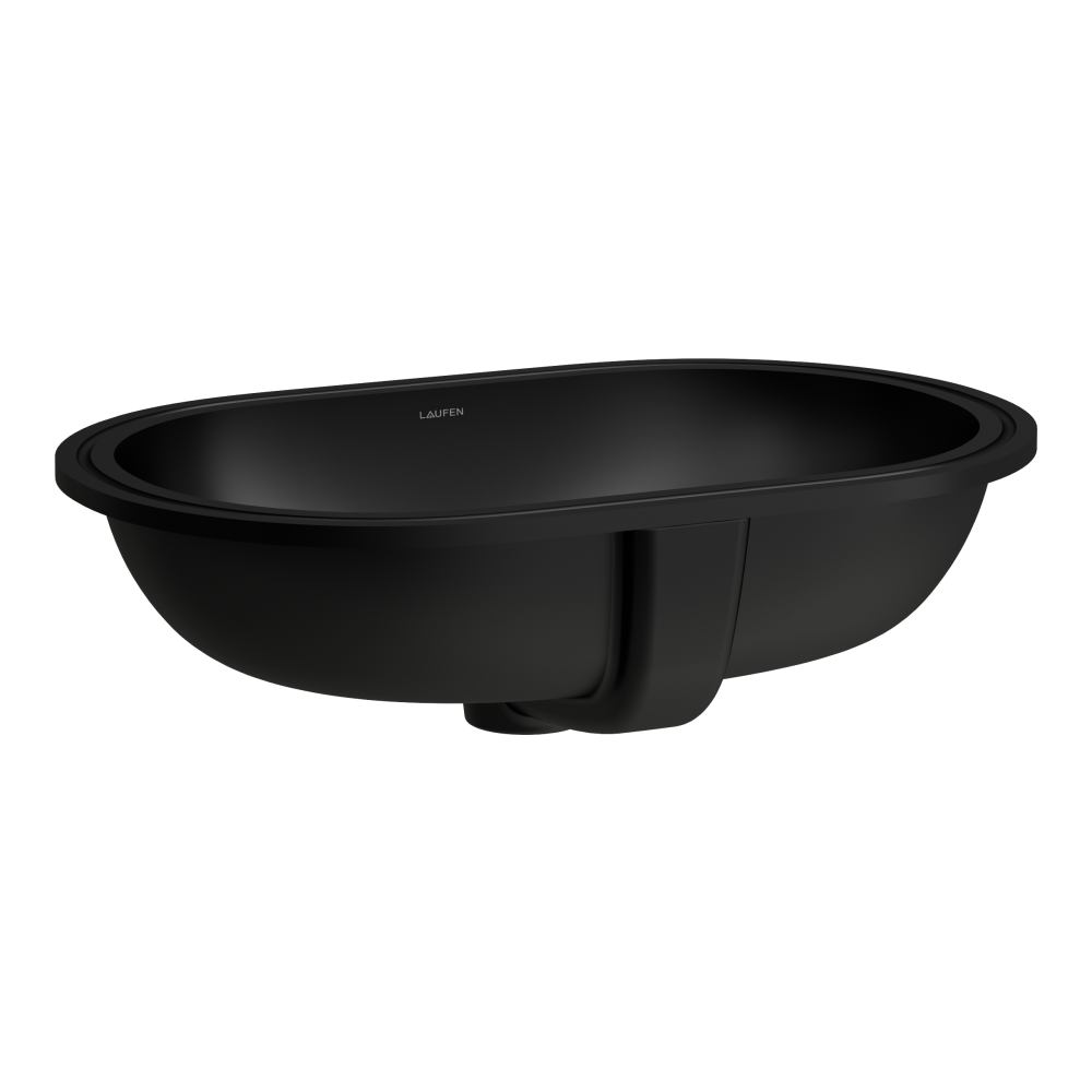 Laufen Savoy Waschbecken 51x31 cm oval Unterbauwaschbecken schwarz matte H8189457161551