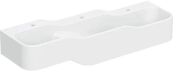 Geberit Bambini Waschbecken 140x39 cm Klassisch für Kinder weiß glanz 502.976.00.1