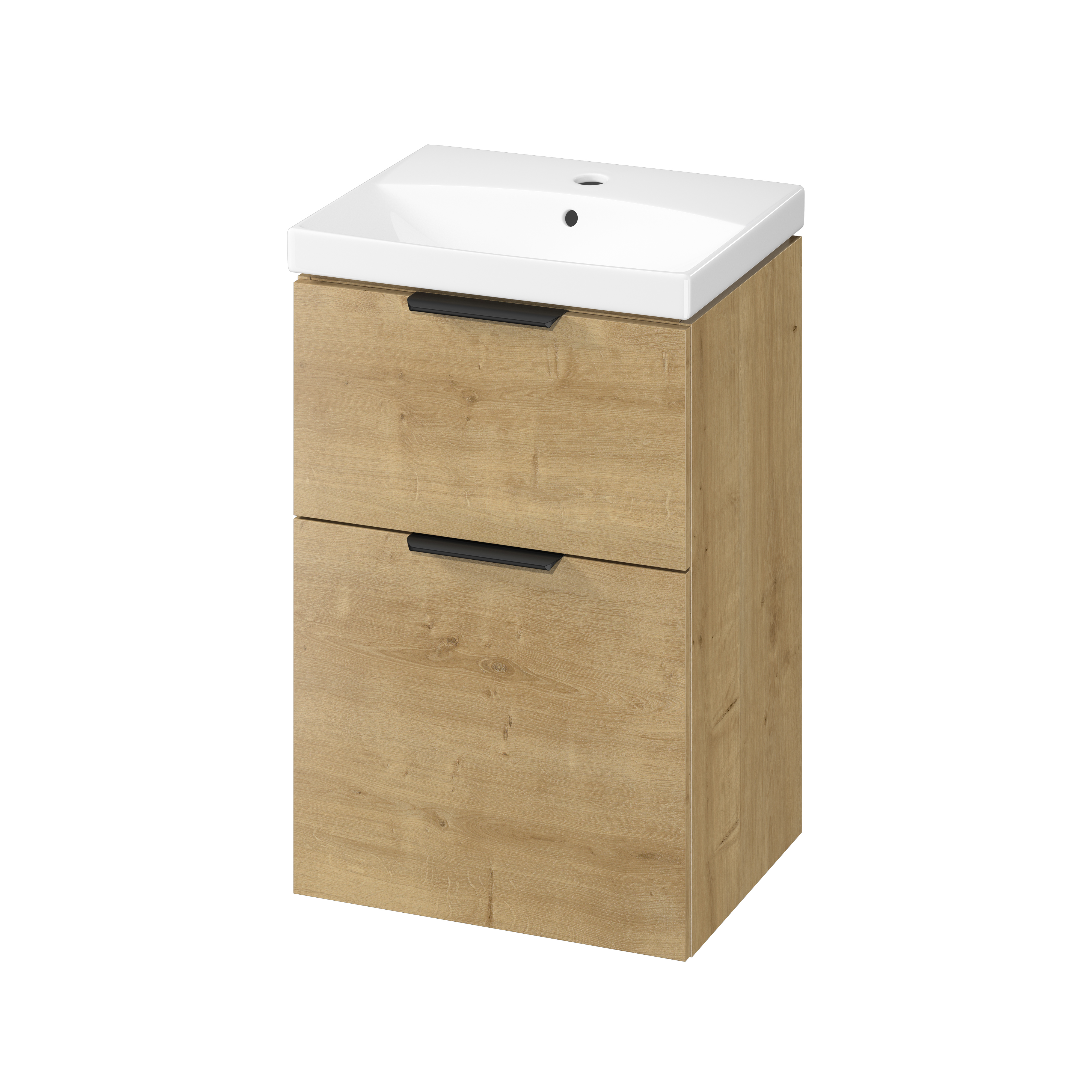 Cersanit City Waschtisch mit Unterschrank 50.5 cm eiche S4004-133