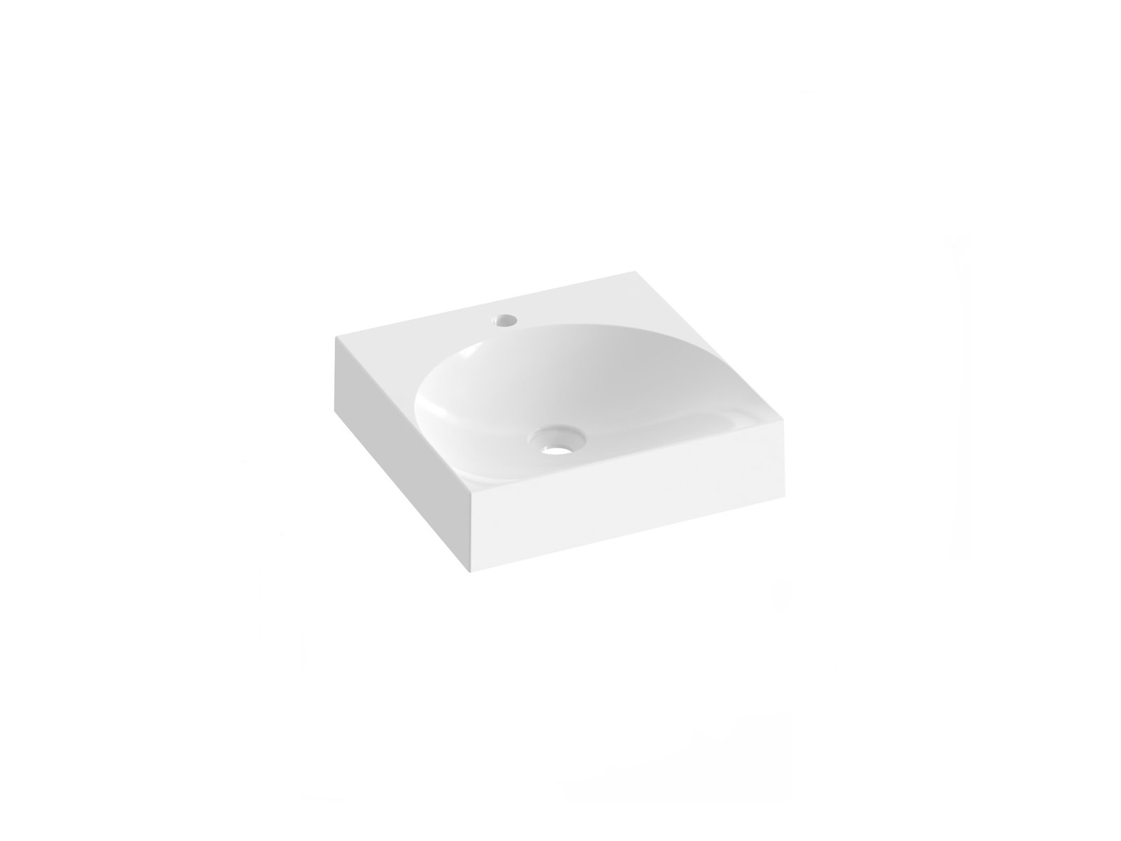 Ravak Lite Waschbecken 45x45 cm quadratisch Klassisch weiß glanz XJX01245002