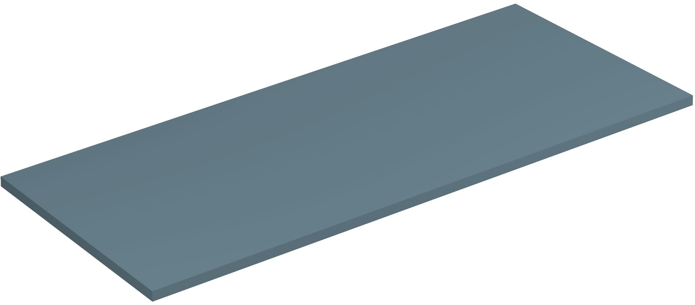 Kludi Icos Waschtischplatte 120x50 cm blau 50T120O3