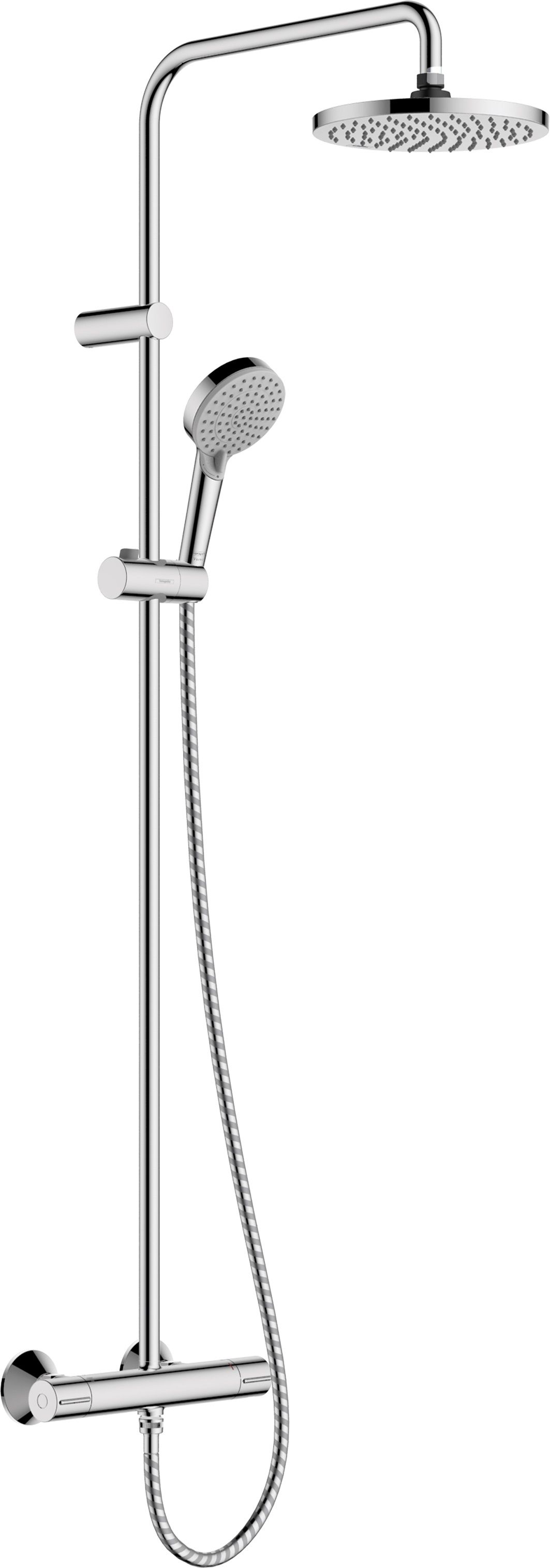 Hansgrohe Vernis Blend Duschset Wandmontage mit Thermostat mit Kopfbrause chrom 26318000