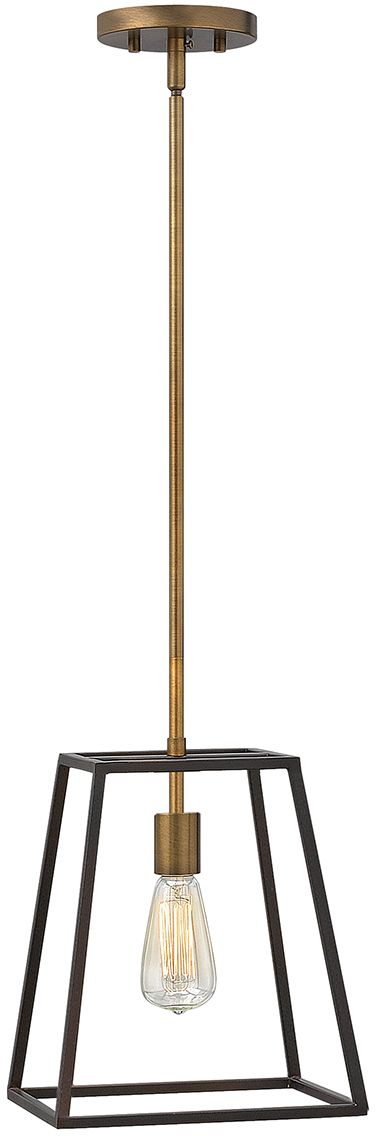 Elstead Lighting Fulton Pendelleuchte 1x60 W messing-braun HK-FULTON-P