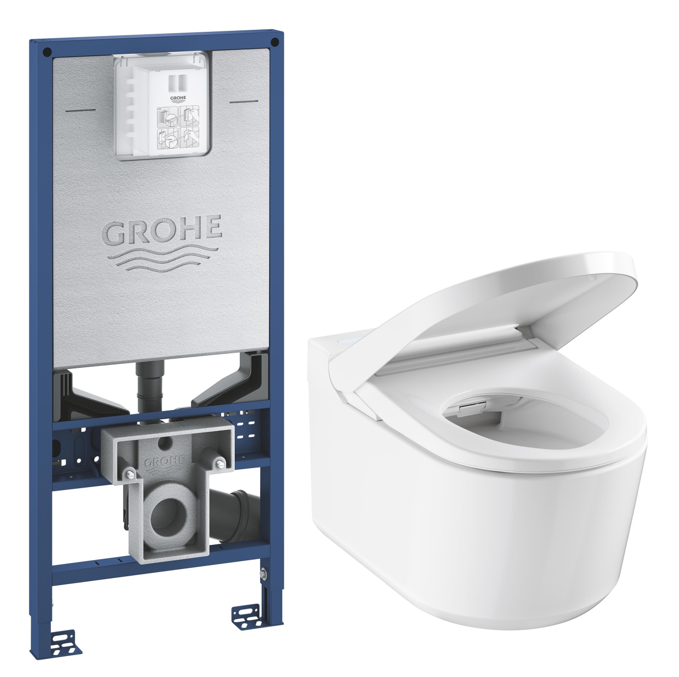 Set Dusch-WC Grohe Sensia 36507SH0, Unterputzrahmen Grohe Rapid SLX 39596000
