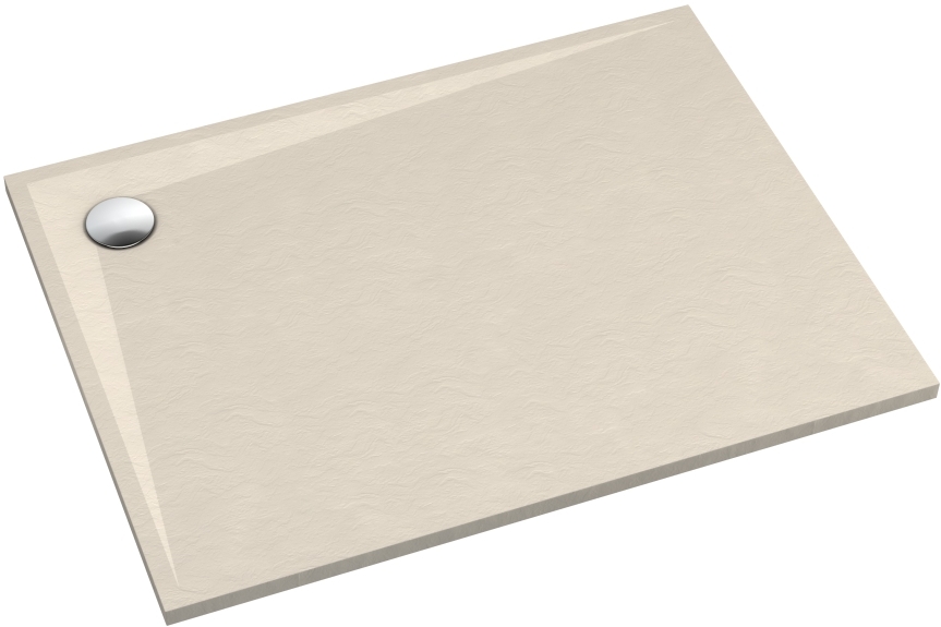 Schedline Libra Cashmere Stone Rechteckige Duschwanne 90x70 cm beige 3SP.L1P-7090/PK/ST