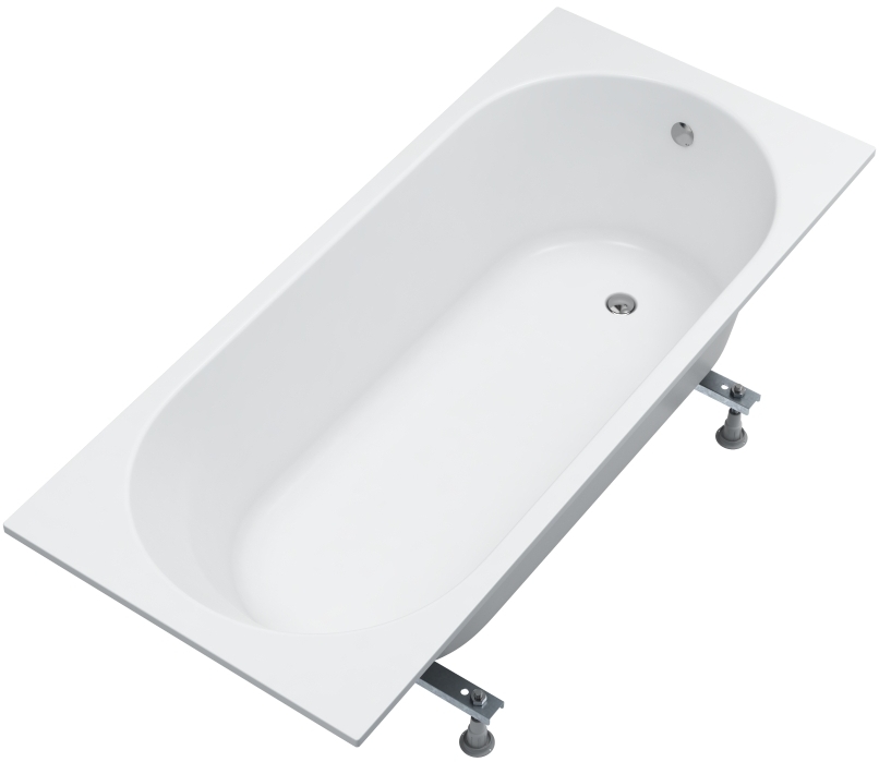 Schedline Solia Rechteckige Badewanne 170x70 cm weiß 3WST.S1P-17070
