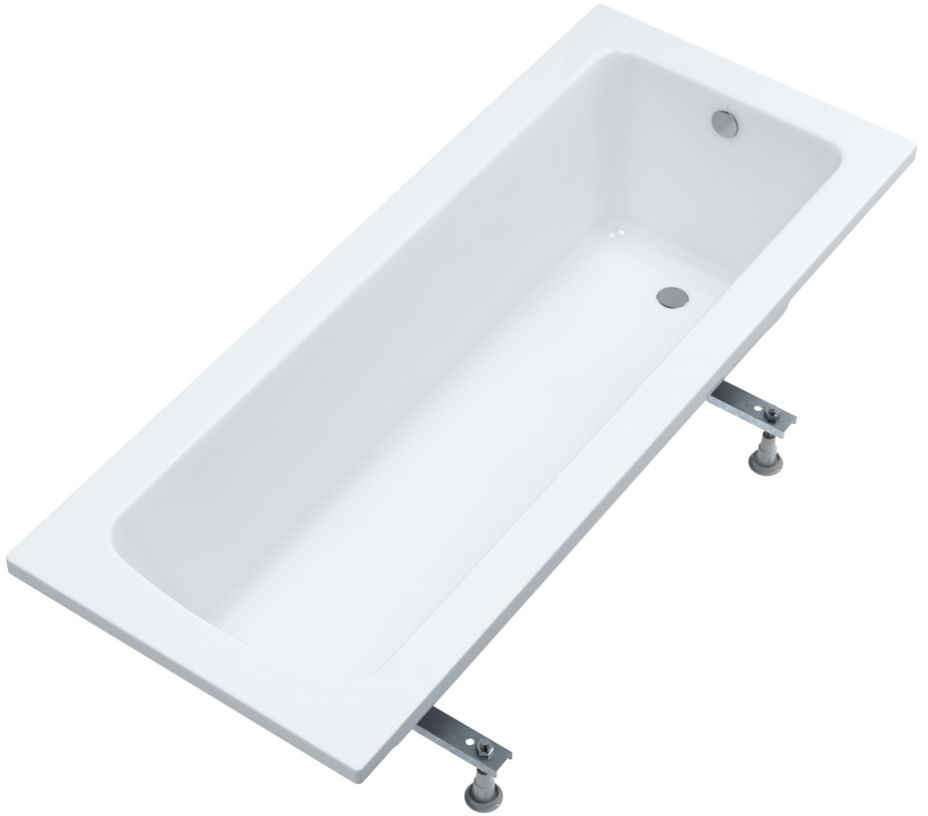 Schedline Praia Rechteckige Badewanne 160x75 cm weiß 3WST.P1P-16075