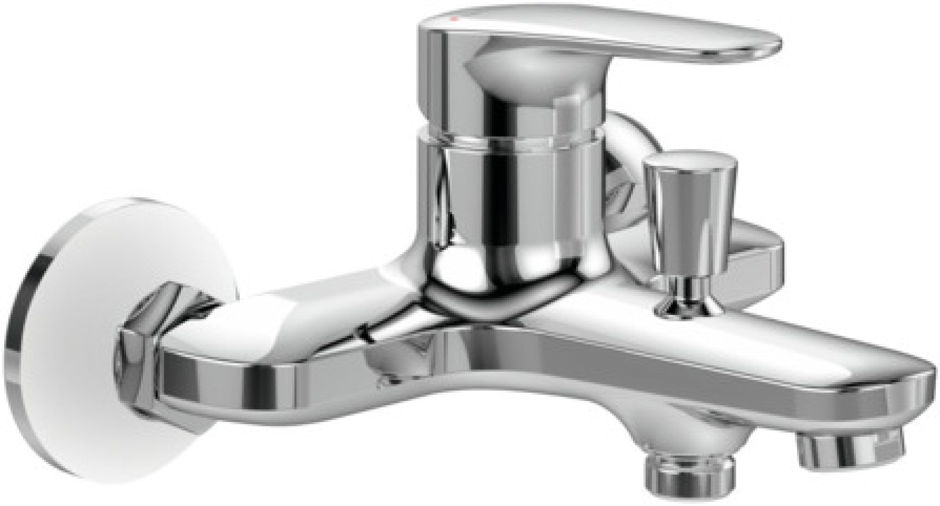 Villeroy & Boch O.Novo Start Badewannen- und Duscharmatur Wandmontage chrom TVT10550111061