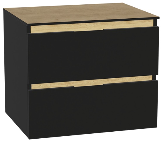 Set Waschtischunterschrank Korpus Excellent Tuto 2.0 MLEX.2172.600.BKBL, Waschtischplatte Excellent Tuto 2.0 MLEX.2116.600.BL, MLEX.2151.600.01.BK