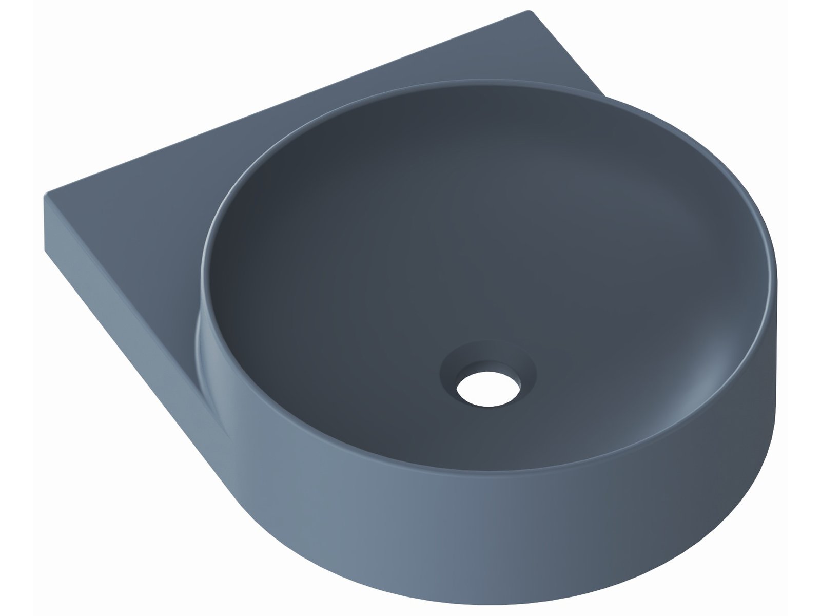 Ravak Yard Waschbecken 50x40.5 cm halbrund Klassisch-Möbel matte XJX07040000