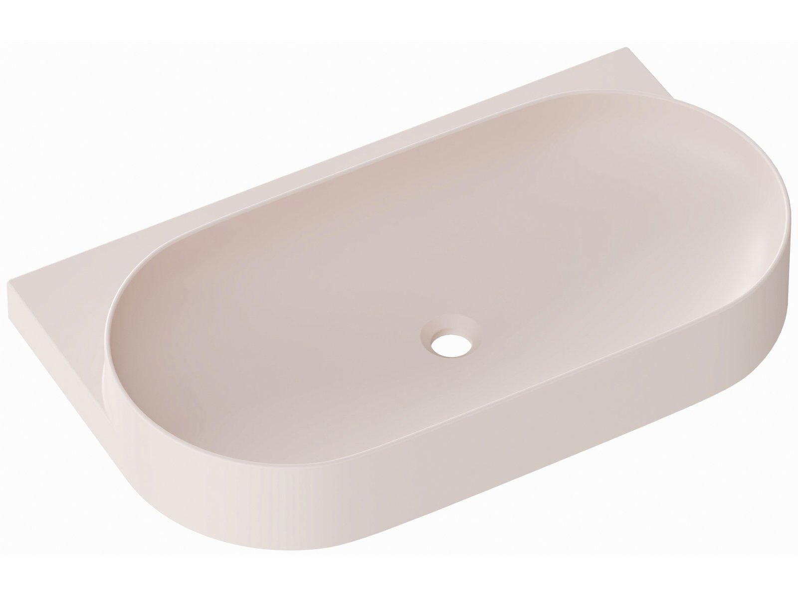 Ravak Yard Waschbecken 80.5x50 cm halbrund Klassisch matte XJX0G080000