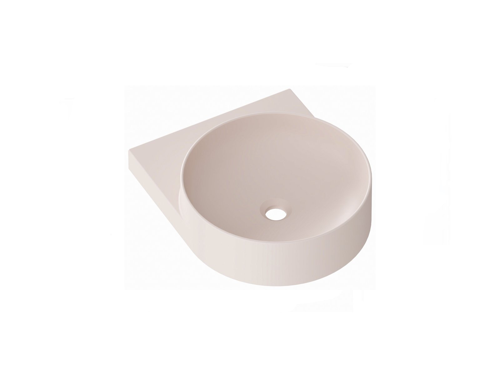 Ravak Yard Waschbecken 50x40.5 cm halbrund Klassisch matte XJX0G040000
