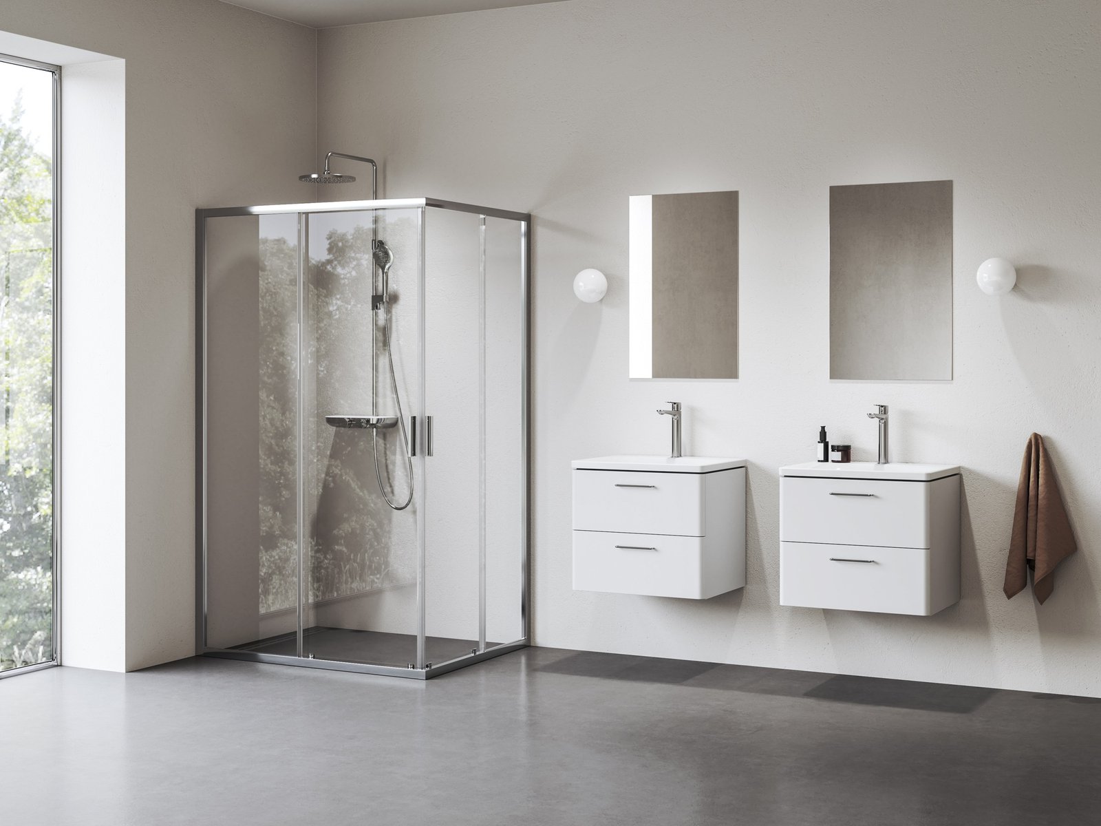 Ravak Blix II Duschtüren 120 cm Schiebe- aluminium Glanz/durchsichtiges Glas 1XMG0C00Z1