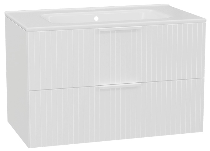Set Waschtischunterschrank Korpus Excellent Tuto 2.0 MLEX.2172.800.WHBL, Waschbecken Excellent Pik CEEX.6517.800.WH, MLEX.2151.800.03.WH