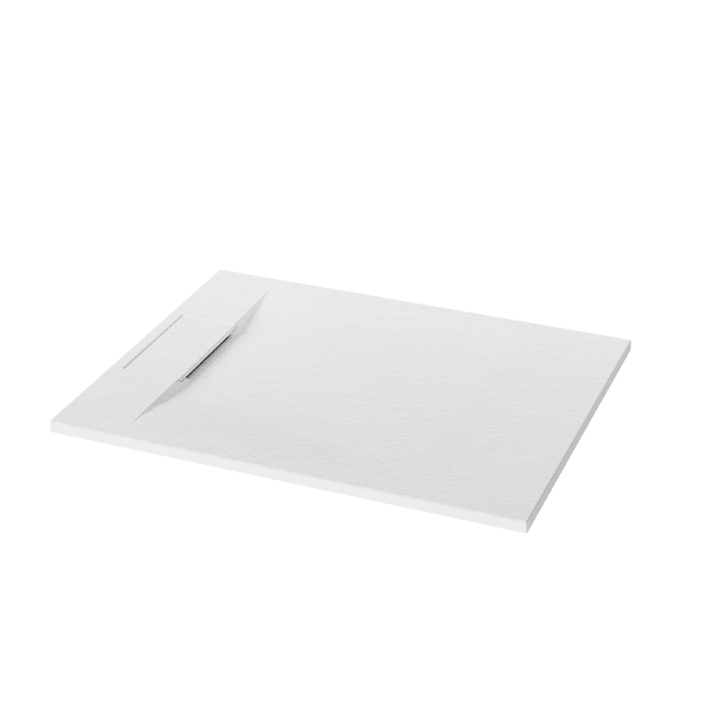 Invena Alvero Rechteckige Duschwanne 100x80 cm weiß AK-7B-810