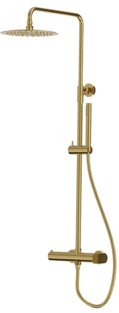 LaVita Spark Duschset Wandmontage mit Kopfbrause gold 5900378342311