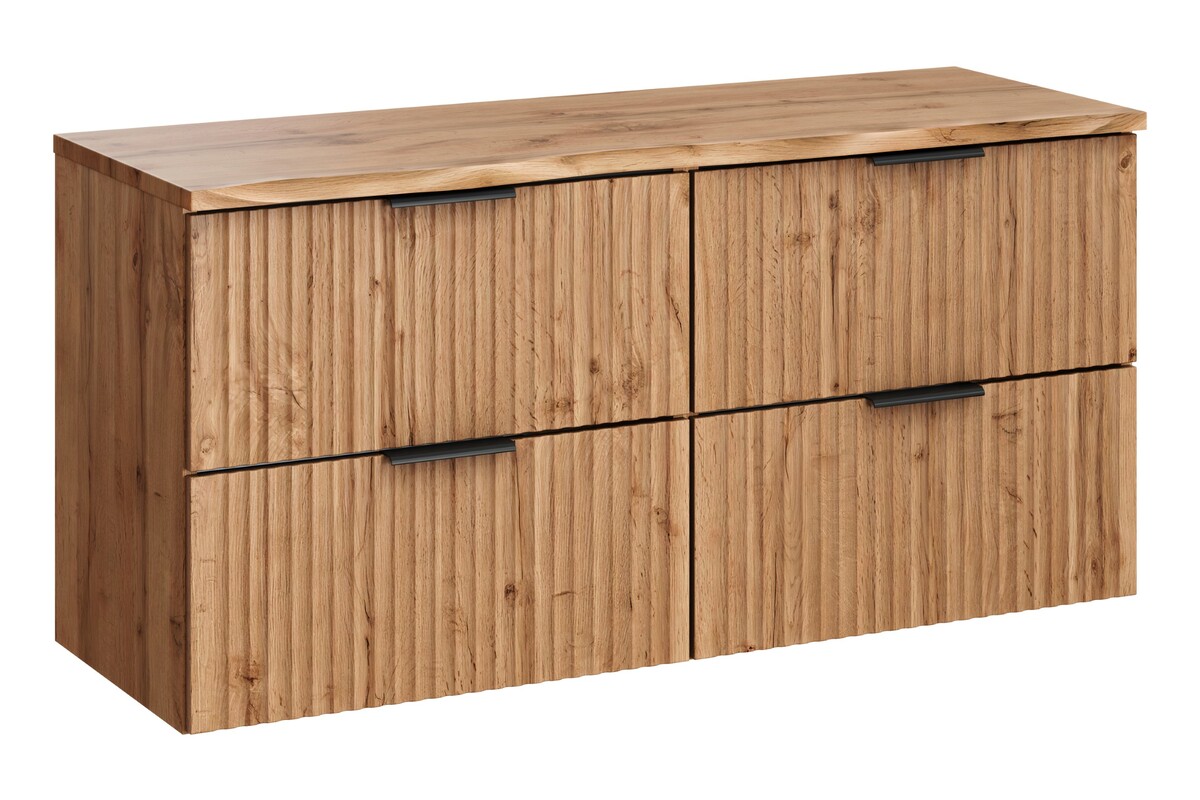 Satz kabinett Comad Adel Oak ADEL OAK 82-60-B-2S, naphtha-Arbeitsplatte Comad Nature Wotan NATURE WOTAN 89-120-46 M