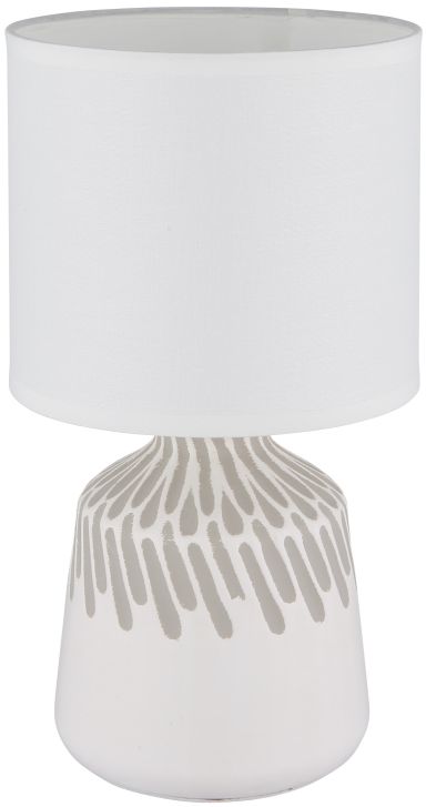 Globo Lighting Rela Tischlampe 1x40 W weiß 21733W