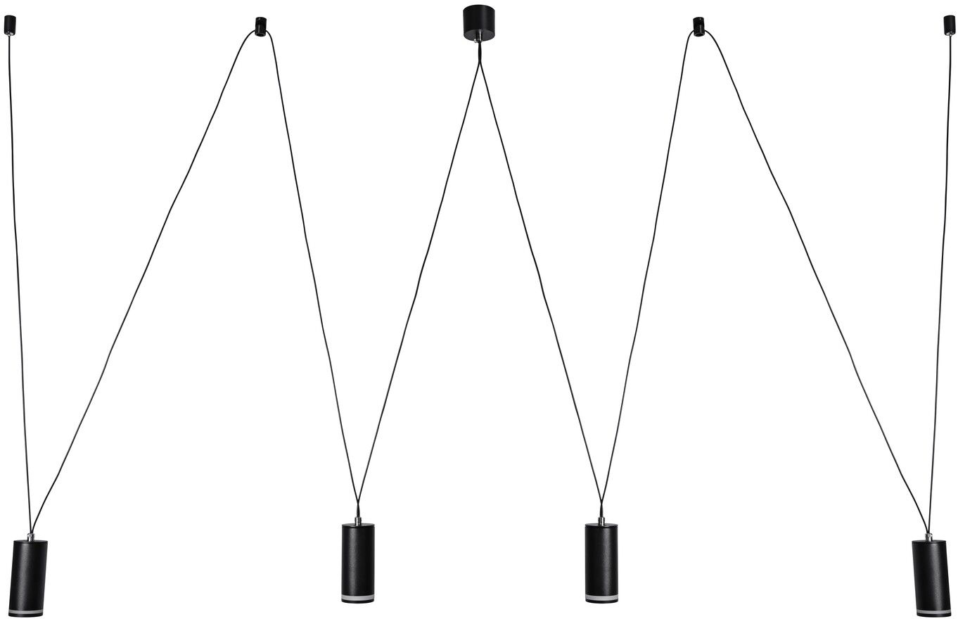 Rabalux Senobia Pendelleuchte 4x5 W schwarz 73038