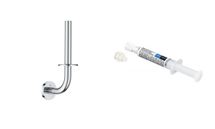 Set Toilettenpapierhalter Grohe Start 41186000, Kleber Grohe QuickGlue 41127000