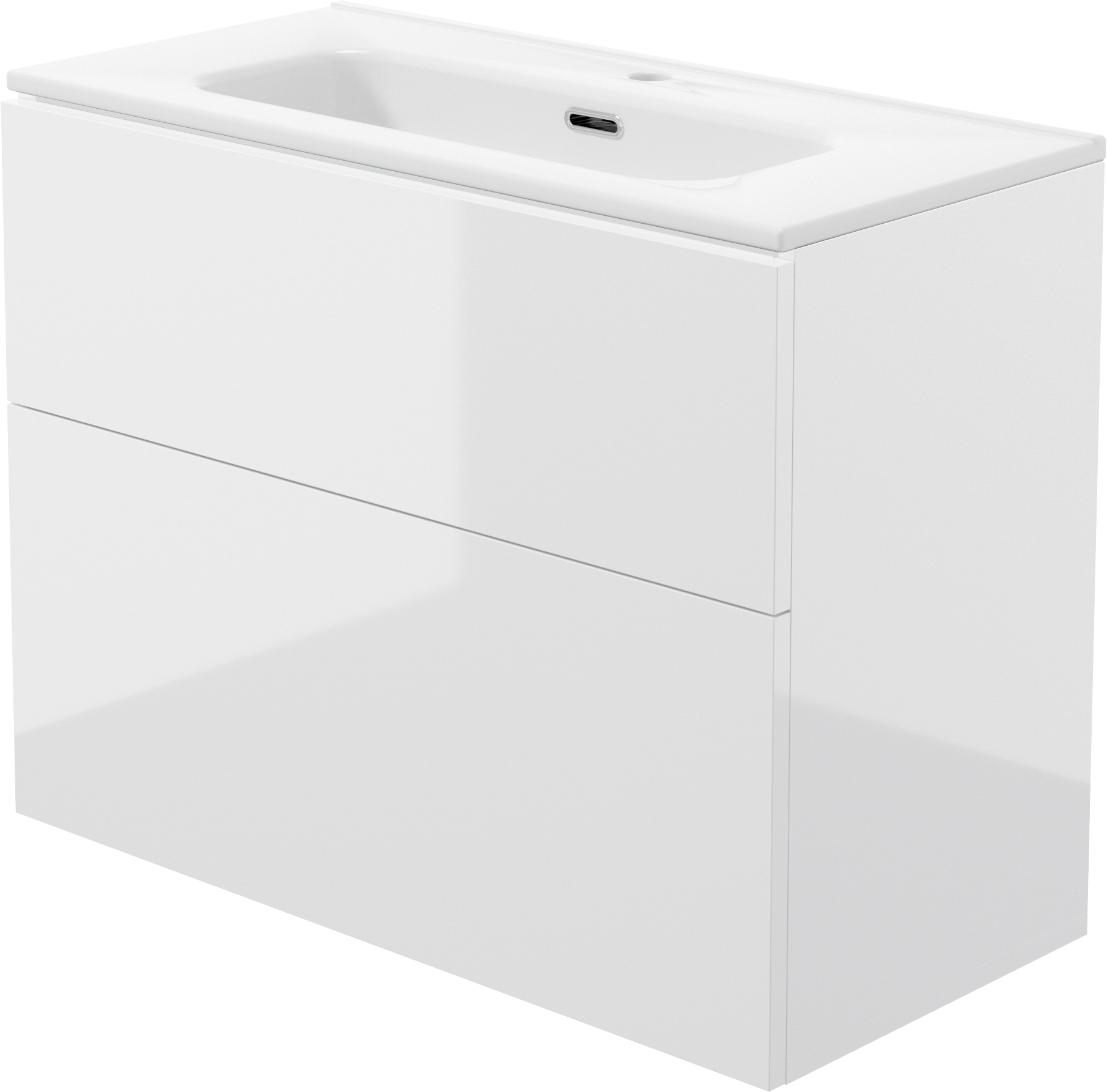 Deante Prizma Waschtisch mit Unterschrank 80 cm weiß ST6U8U6U8M