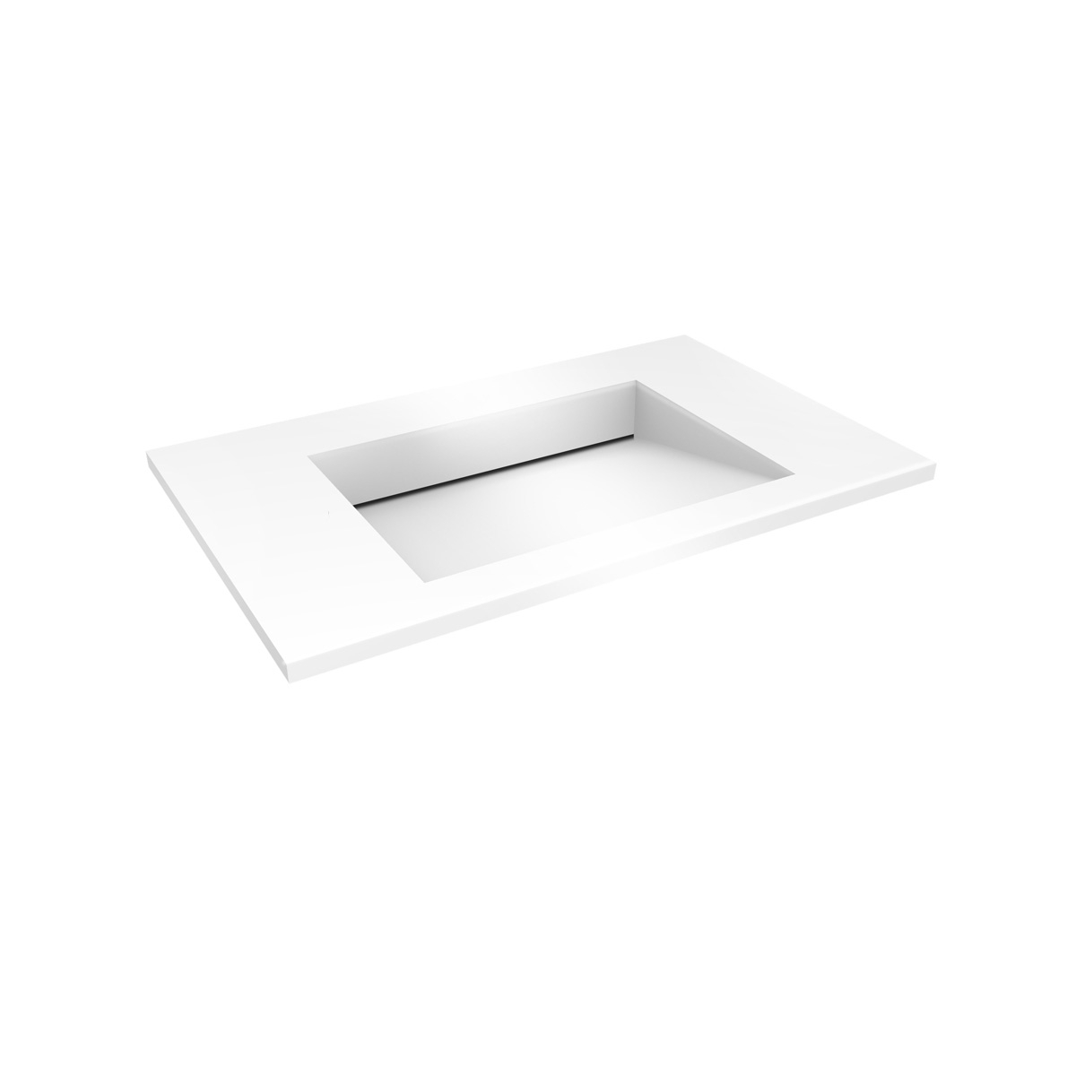 Oltens Stila Waschbecken 100x45 cm rechteckig Möbel weiß matte 40203900