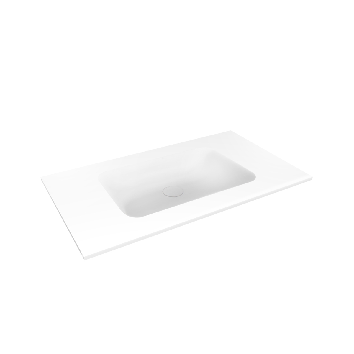 Oltens Kalla Waschbecken 80.2x46 cm rechteckig Möbel weiß glanz 40210000