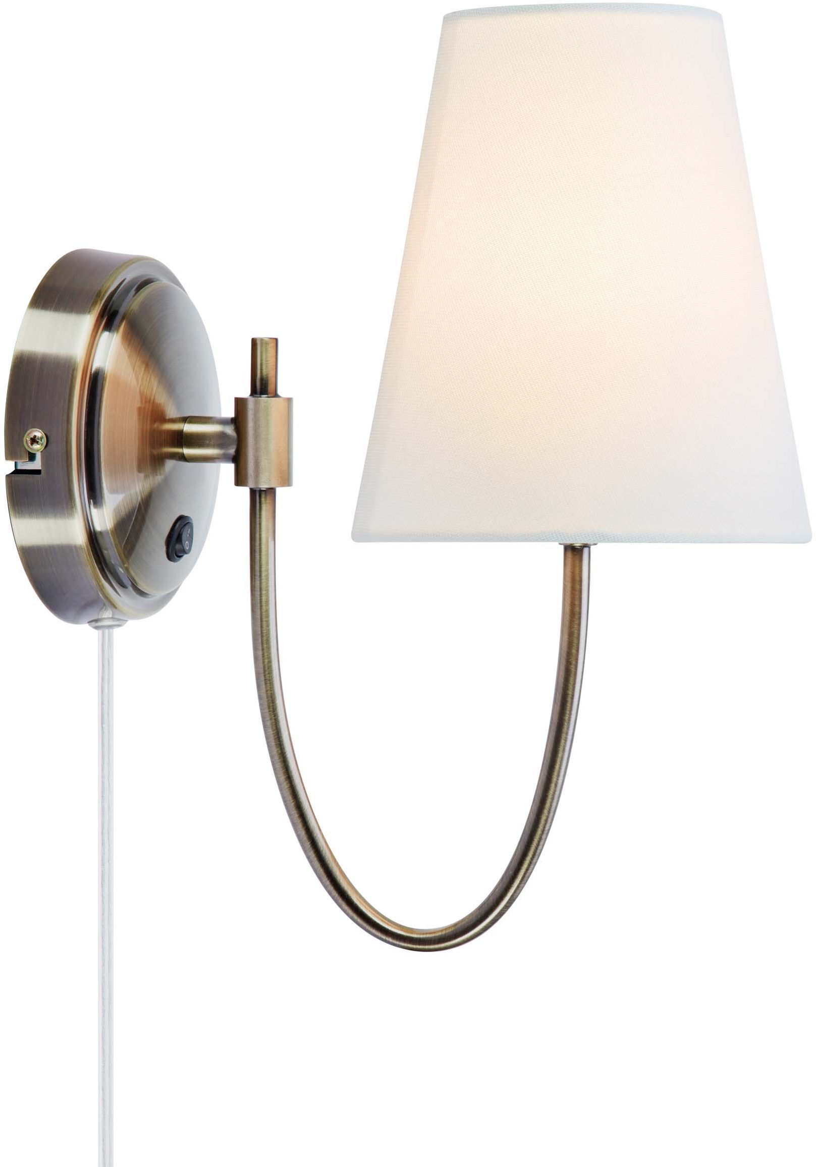 Markslöjd Amar Wandleuchte 1x40 W weiß-messing 108908