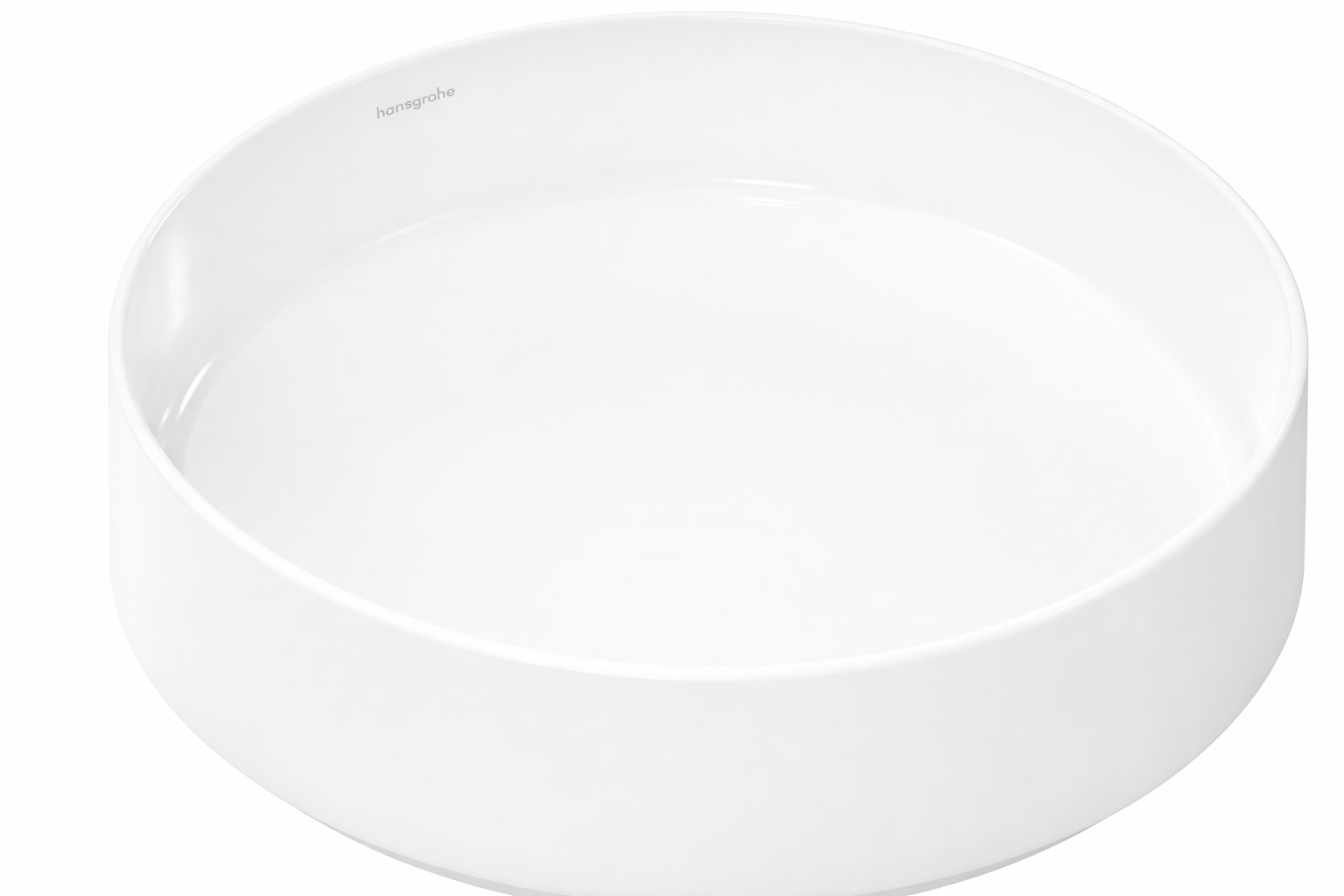Hansgrohe Xuniva Evo S Waschbecken 40x40 cm rund Aufsatzwaschbecken weiß glanz 60323450