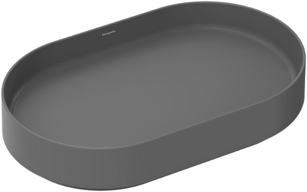 Hansgrohe Xuniva Evo U Waschbecken 65x40 cm oval Aufsatzwaschbecken grauer Stein matte 60325760