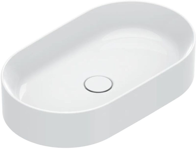 Catalano Zero Waschbecken 50x35 cm oval Aufsatzwaschbecken weiß matte 0122500021