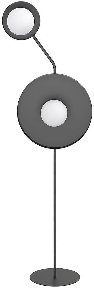 Emibig Kiss Stehlampe 2x8 W schwarz 1607/LP2