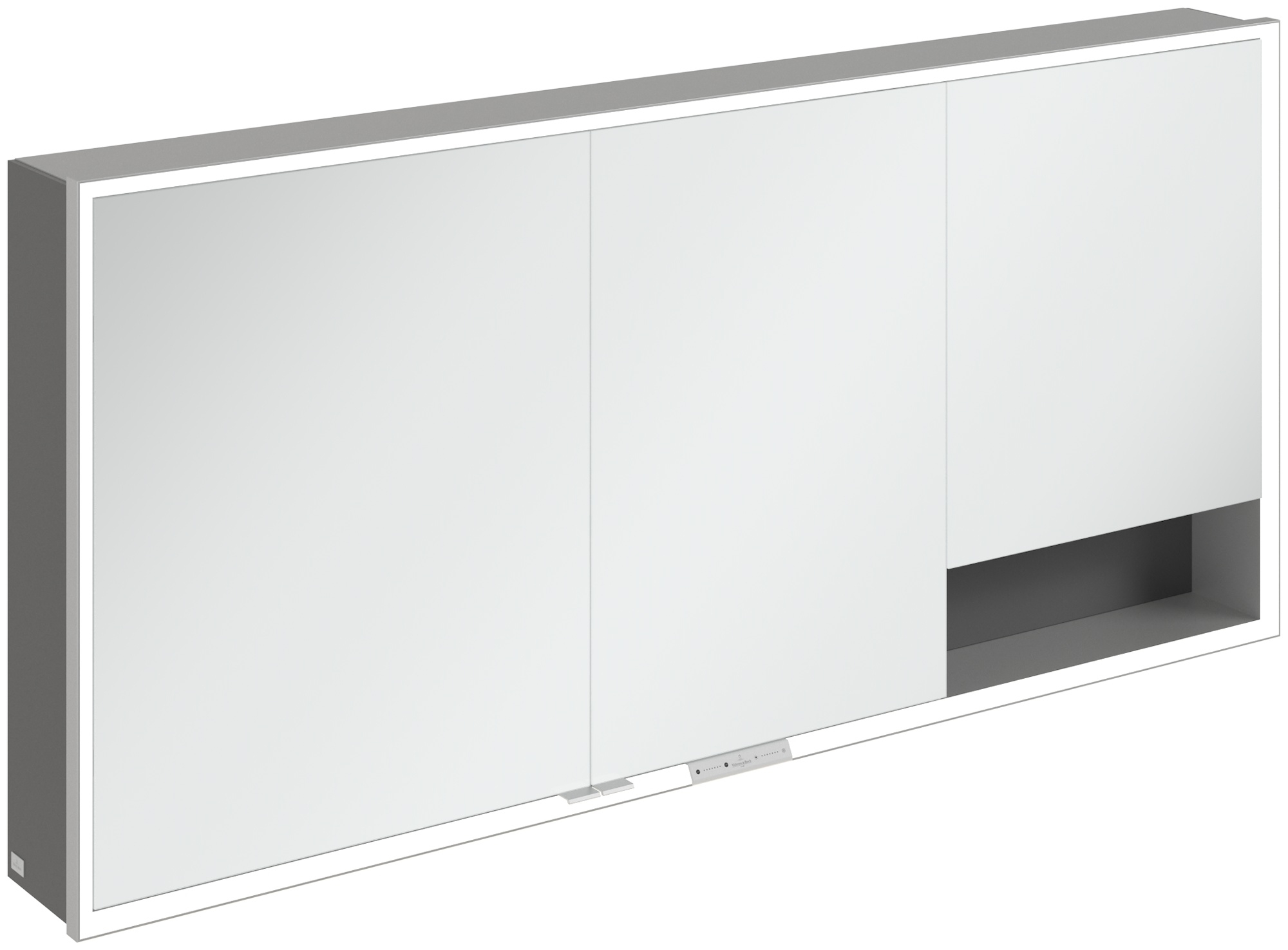 Villeroy & Boch My View+ Badschrank 160x16.8x75 cm Spiegelschrank graphit A48116VR