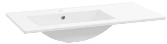 Defra Plan Waschbecken 91x46 cm rechteckig Möbel weiß glanz 1725