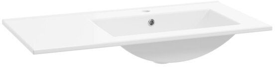 Defra Plan Waschbecken 91x46 cm rechteckig Möbel weiß glanz 1729