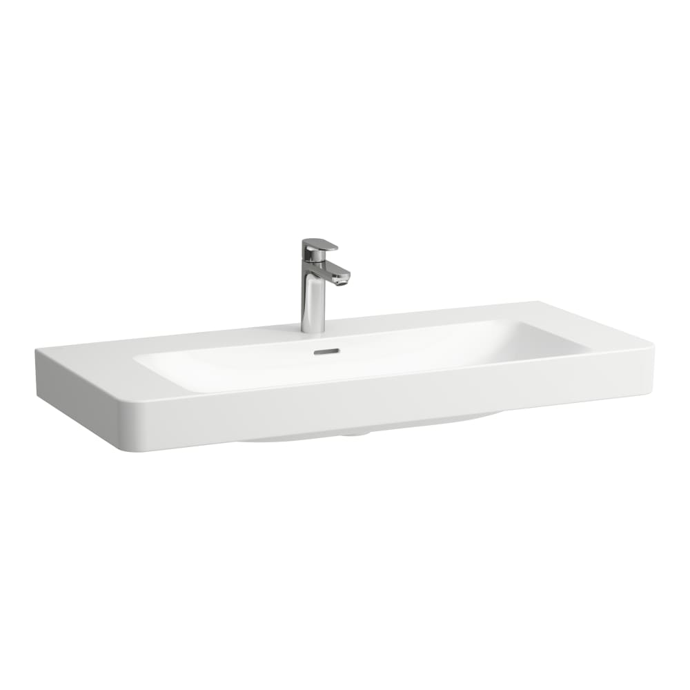 Laufen Pro X Waschbecken 105x46.5 cm rechteckig Klassisch-Möbel weiß glanz H8108690001091