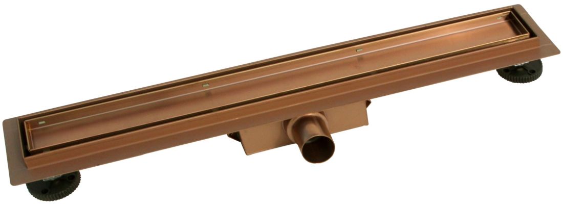 Balneo Duplex Next Linienablauf 80 cm kupferrot CO-80N
