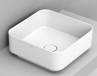 Ceramica Dolomite Noemi Waschbecken 40x40 cm quadratisch Aufsatzwaschbecken weiß glanz D311701
