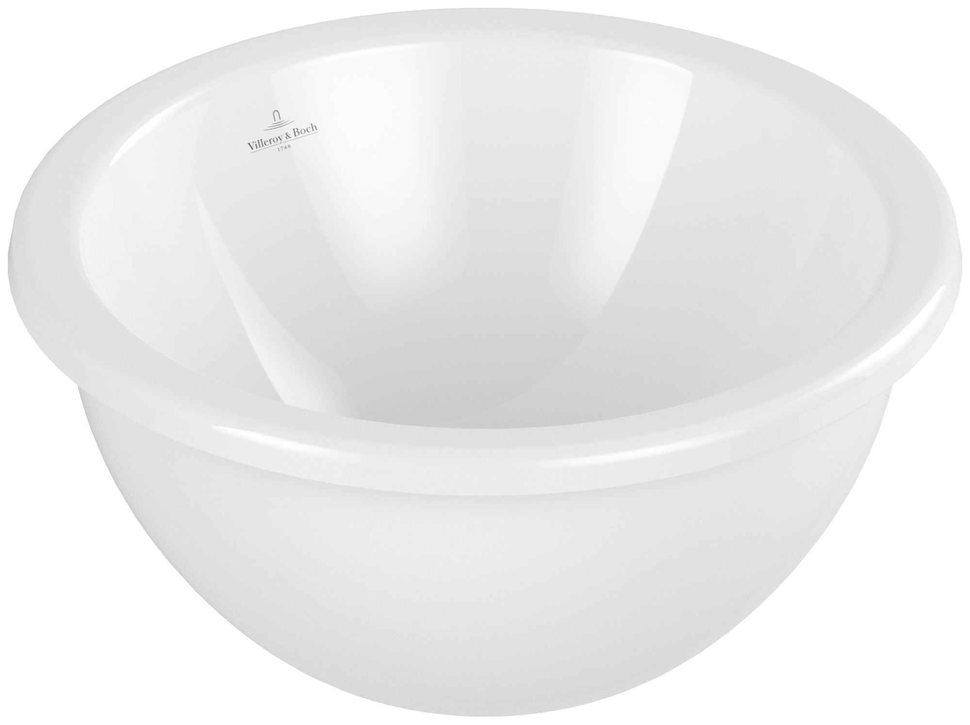 Villeroy & Boch Loop & Friends Waschbecken 39x39 cm rund Unterbauwaschbecken weiß glanz 4A5101R1